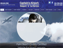 Tablet Screenshot of captainsairport.com